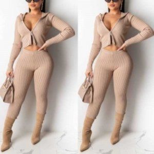 Beige Sweater Set. Cute, lounge set